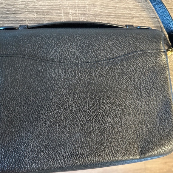 Coach Cassie Black Pebbled Leather Crossbody - Picture 10 of 11